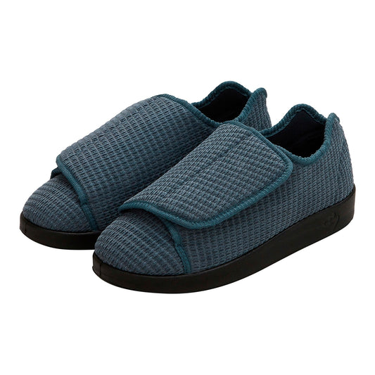 Silverts steel reusable slippers in size 10, 2X-wide with slip-resistant soles, designed for comfort and safety.