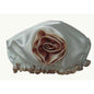 Ivory Elegance Shower Cap by LA Indulgence, made by Pasteur Pharmacy, with soft fabric and waterproof design for hair protection.