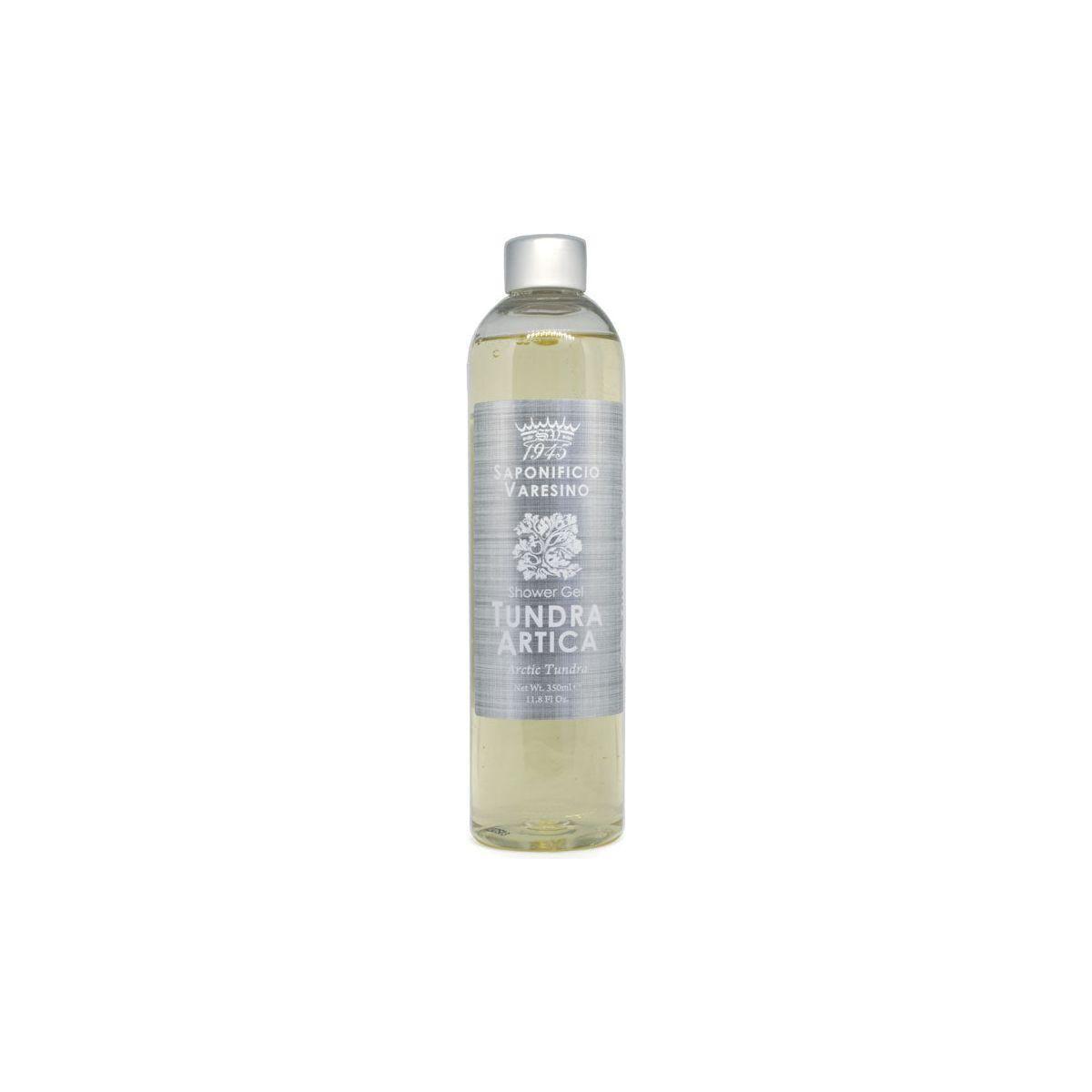 Saponificio Varesino Shower Gel Collection featuring various scented shower gels in 11.5 fl oz bottles, displayed with elegant packaging.