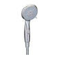 Chrome hand-held shower with five functions, part of Pasteur Pharmacy's deluxe shower parts collection, featuring adjustable spray options.
