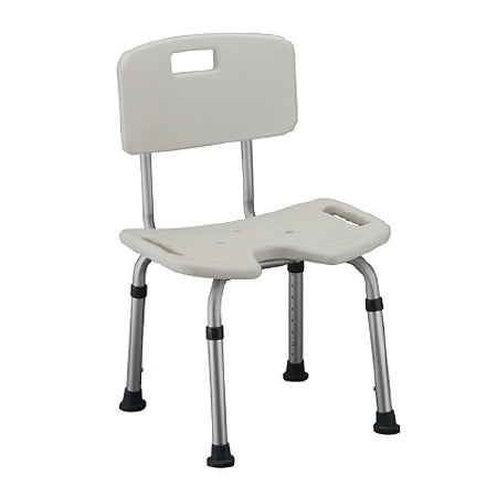 White Nova Bath Seat with Back from Pasteur Pharmacy, a sturdy shower seat designed for safety and comfort.