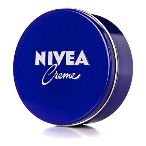 Nivea Creme skin care cream in 75ml jar, smooth and moisturizing for face and body, shown with its packaging.