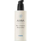 Ahava Pre + Probiotic Body Lotion in 8.45 oz bottle, moisturizing skin care product with probiotic formula.