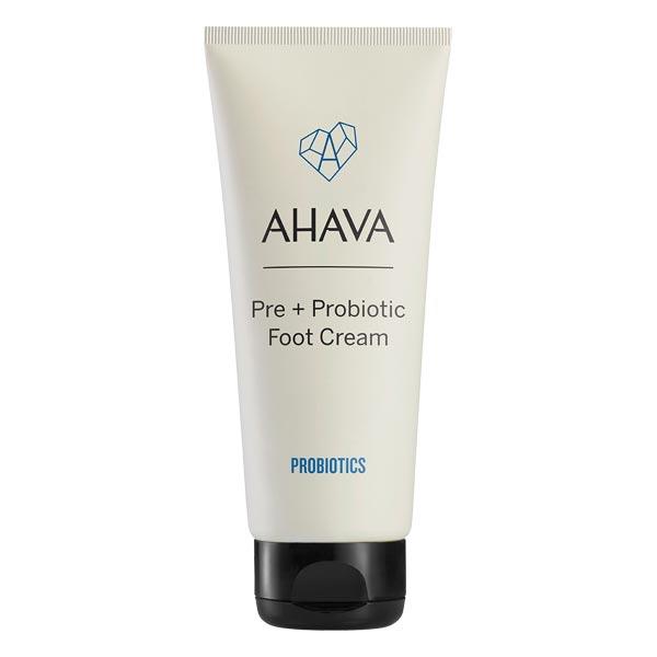 Ahava Pre + Probiotic Foot Cream in 3.38 oz jar, nourishing skin care product forSoft, healthy feet with probiotic formula