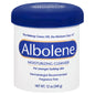 Albolene Moisturizing Cleanser Cream by Pasteur Pharmacy in a 12 oz jar, fragrance-free skin care product with smooth cream texture.