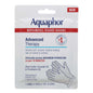 Aquaphor Advanced Therapy Repairing Hand Mask by Pasteur Pharmacy showing a nourishing hand treatment in a spa setting.