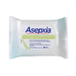 Asepxia Acne Medicated Cleansing Wipes for skin care, featuring textured wipes with medicated formula for acne treatment.