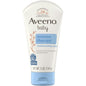 Aveeno Baby Eczema Therapy Moisturizing Cream for dry skin, 5 oz, soothing skin care product in a white tube with blue cap