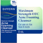 Differin Acne Foaming Cleanser by Pasteur Pharmacy, maximum strength skin care product in a 5 oz bottle for acne-prone skin.