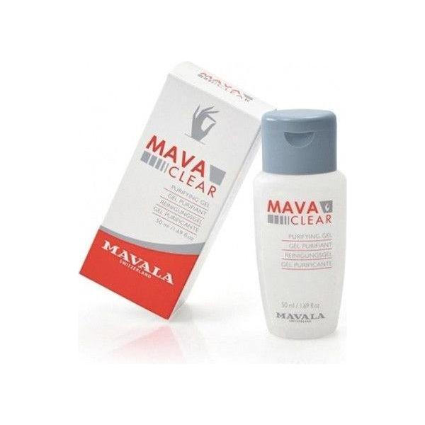 Mavala MavaClear Purifying Gel for skin care, 1.69 oz, in a clear tube with a white cap, designed for deep cleansing.