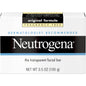 Neutrogena Original Gentle Facial Cleansing Bar fragrance-free for sensitive skin, displayed on a clean surface.