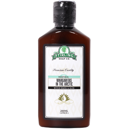 Stirling Soap Co. Margaritas Arctic skin care product with witch hazel and aloe, 200 ml bottle, natural skincare formulation