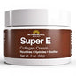 Pasteur Pharmacy Super E Collagen Anti-Aging Face Cream with Vitamin E, 2 oz, creamy skincare product in a jar.