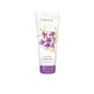 Yardley April Violets exfoliating body scrub in 200ml jar, featuring violet scent and textured skin care formulation.