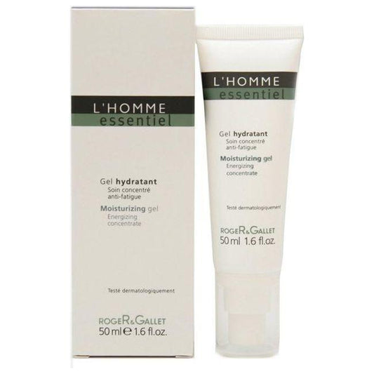 Roger & Gallet Gel Hydrant Energizing Concentrate skin care gel in 50ml jar, revitalizes and hydrates the skin.