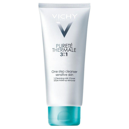 Vichy Purete Thermale 3-in-1 One Step Cleanser tube, skin cleanser by Pasteur Pharmacy, 6.7 fl oz for face and skin cleansing
