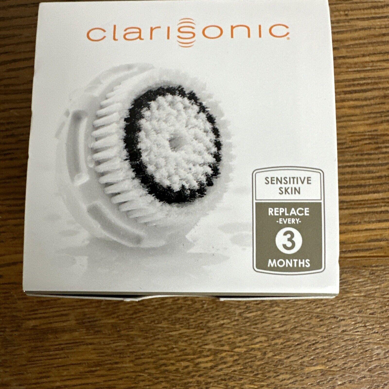 Sensitive Clarisonic replacement brush head for skin cleansing, designed for gentle facial cleansing and skincare.