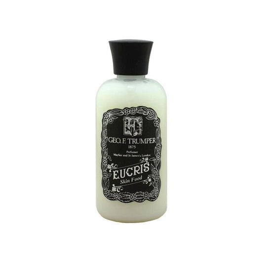 Geo. F. Trumper Eucris Skin Food in 100ml bottle, moisturizing skincare product with elegant packaging.
