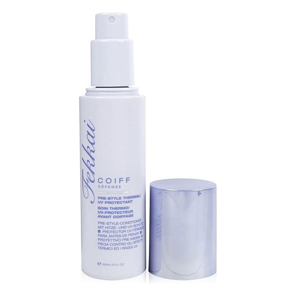 Fekkai Coiff Pre-Style Thermal and UV Protectant spray in 5.1 oz bottle, designed to protect hair from heat and sun damage.