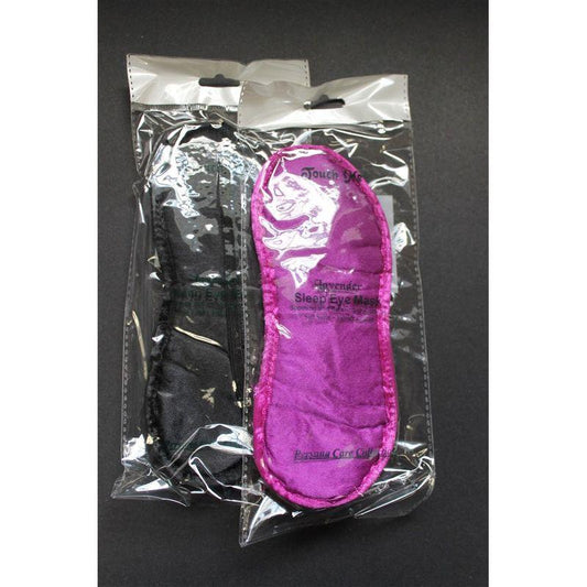 Assorted Touch Me sleep masks by The Sponge Company featuring soft fabric and comfortable design for restful sleep.