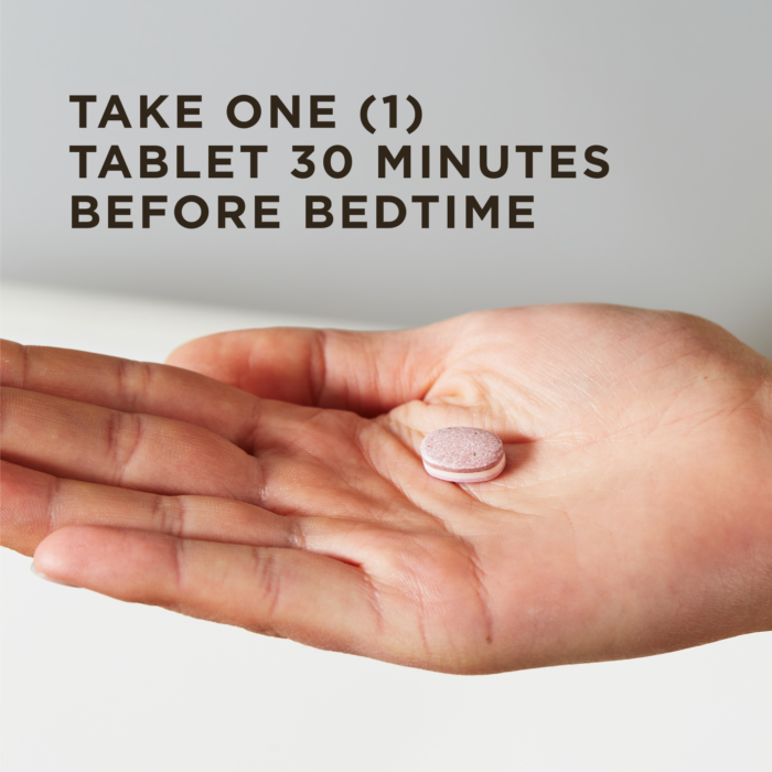 Solgar Triple Action Sleep tablets from Pasteur Pharmacy, tri-layered sleep aid with natural ingredients in a 5 oz bottle.