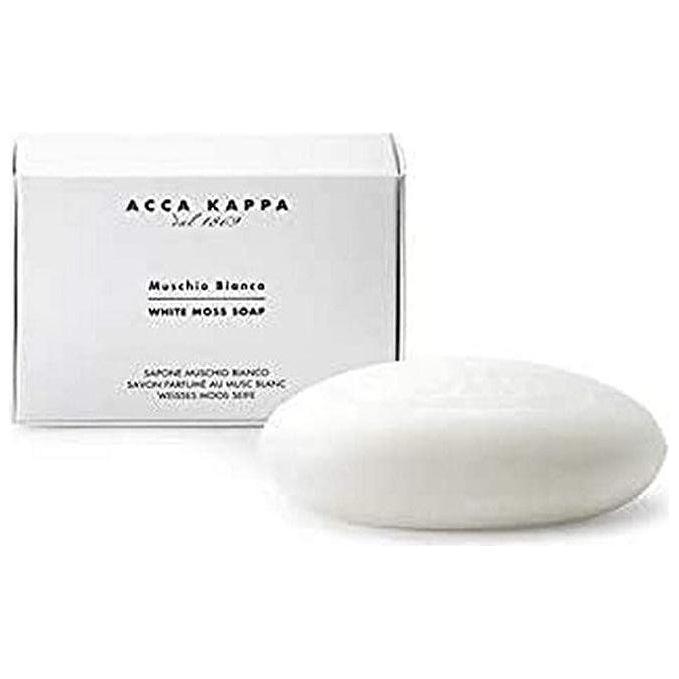 Acca Kappa Vegetable Soap White Moss, 5.3 oz, natural soap with fresh moss scent, ideal for gentle cleansing and nourishing skin.