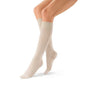 Jobst soSoft knee-high compression socks in Brocade Sand, 8-15 mmHg, designed for improved leg comfort and support.