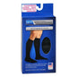 Black Scott Specialties QCS men's medical socks in medium/large, featuring mild compression, shown as a pair on a neutral background.