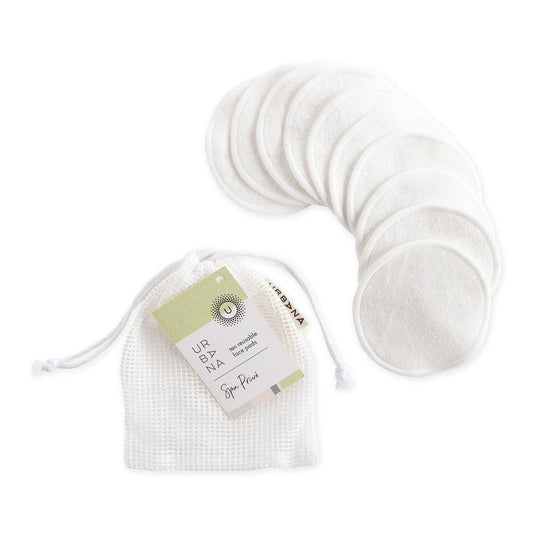 Reusable face pad from Urbana Spa Prive Home Spa Collection by Pasteur Pharmacy, soft fabric for gentle facial cleansing.