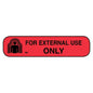 Pasteur Pharmacy apothecary labels for external use only, featuring clear, professional stationery design for medication labeling.