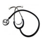 Black Graham Field Grafco dual-head stethoscope, medical instrument with flexible tubing and chest piece, for healthcare professionals.