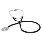 Black Sprague-Rappaport stethoscope, 22-inch length, used for medical auscultation, with flexible tubing and metal chest piece.