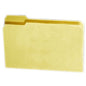 Manilla California file folder from Pasteur Pharmacy for storage and organization, with a sturdy paper design and tab for labeling.