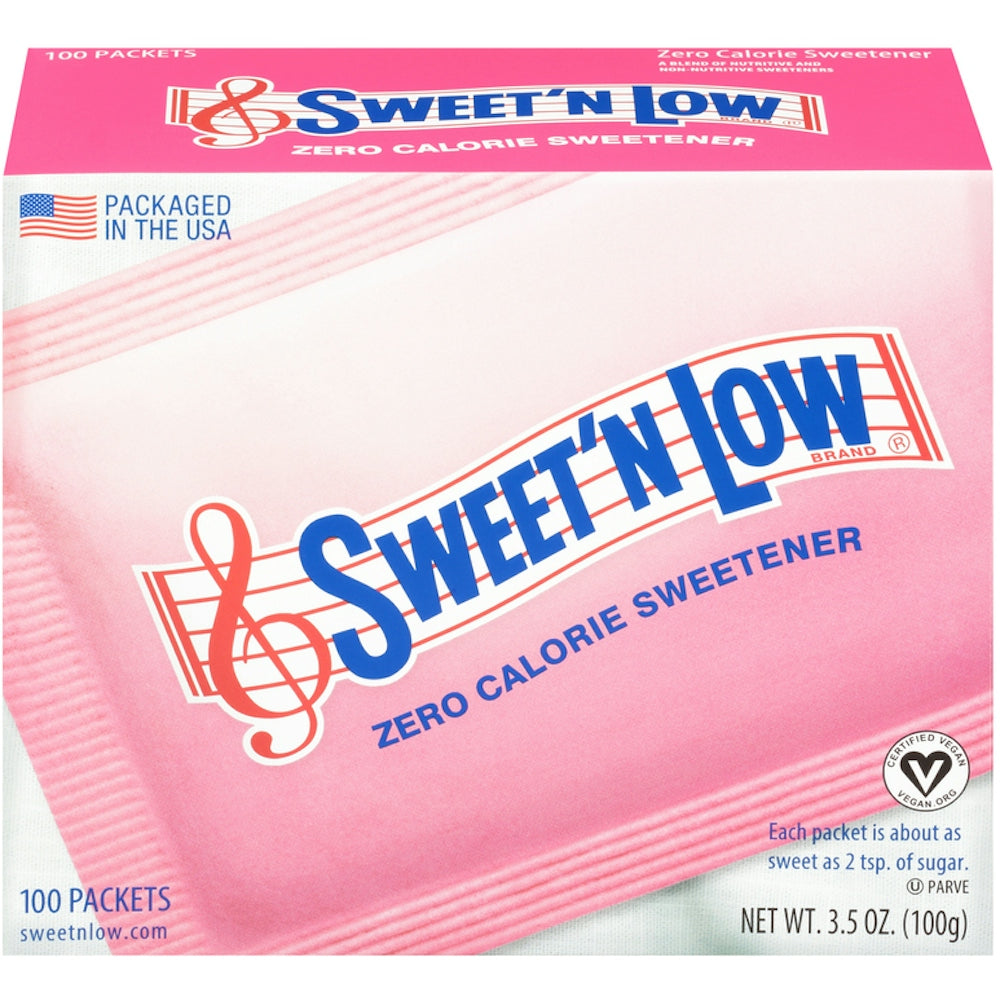Sweet 'N Low zero calorie sweetener packets from Pasteur Pharmacy, sugar and sweetener product for low-calorie sweetness.