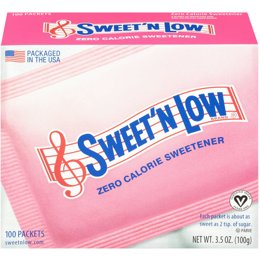 Sweet 'N Low zero calorie sweetener packets from Pasteur Pharmacy, sugar and sweetener product for low-calorie sweetness.