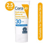CeraVe Hydrating Mineral Face Sunscreen Lotion SPF 30 in 2.5oz tube, moisturizing mineral sunscreen for face by Pasteur Pharmacy