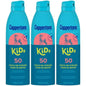Coppertone Kids Sunscreen Wet Protect Spray SPF 50 in 5.5 oz bottle, outdoor sun protection for children