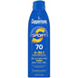 Coppertone Sport Broad Spectrum SPF 70 sunscreen spray in a 5.5 oz bottle, designed for outdoor sun protection.