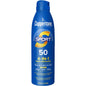 Coppertone Sunscreen Spray Sport with Broad Spectrum SPF 50, 5.5 oz, in a white bottle with a blue cap.