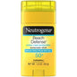Neutrogena Beach Defense Sunscreen Stick with SPF 50+ for water and sun protection, 1.5 ounces, broad spectrum sunscreen.