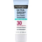 Neutrogena Mineral UltraSheer Dry-Touch SPF 30 Sunscreen Lotion in a tube, designed for sun protection and skin dryness.