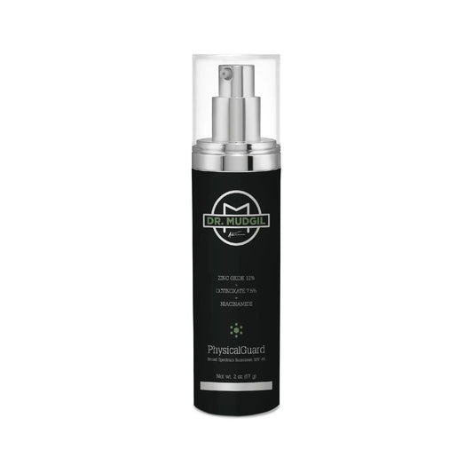 Wholly Kaw Dr. Mudgil PhysicalGuard SPF 45 sunscreen with zinc oxide and octinoxate, dermatologist-approved, 57g.