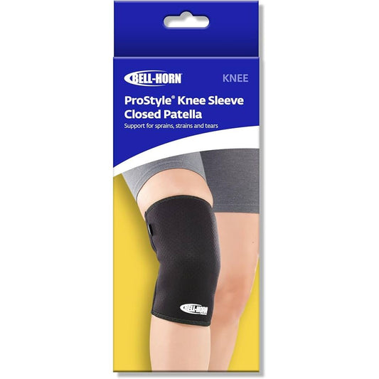 Bell-Horn PresStyle Closed Patella Knee Sleeve in XXXL offers support and compression for knee stability and pain relief.