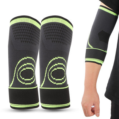 Elastic compression elbow sleeve in large size by Pasteur Pharmacy, supports and braces for elbow pain relief and stability.