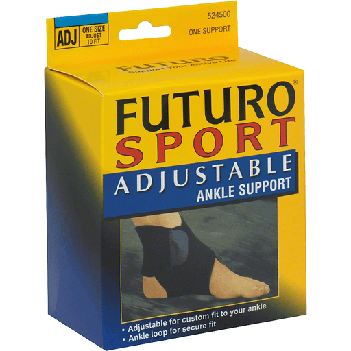 Futuro adjustable ankle sport support brace by Pasteur Pharmacy, providing ankle stabilization and compression for sports injuries