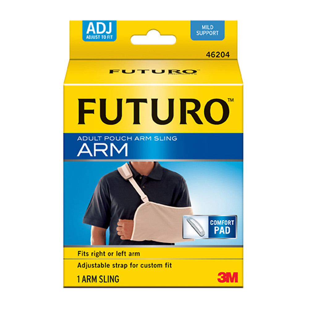 Adult Futuro Pouch Arm Sling by Pasteur Pharmacy, adjustable support brace for arm injury or recovery.