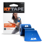 Blue KT Tape Original Cotton Kinesiology Tape precut strips for muscle support, 20-count, designed to aid muscle recovery and stability.