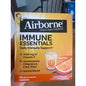 Airborne Immune Essentials tablets from Pasteur Pharmacy, showing the supplement packaging with tablets inside the bottle.