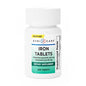 GeriCare Ferrous Sulfate 325 mg iron supplement tablets from Pasteur Pharmacy, showing 100 tablets in blister pack.