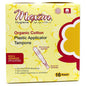 Organic cotton tampons by Pasteur Pharmacy, regular absorbency, 16-count pack, designed for comfortable feminine hygiene.